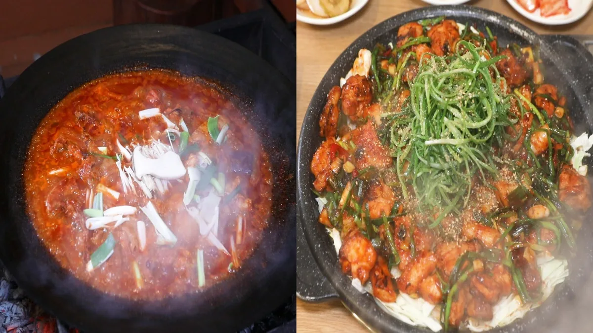 춘천 구봉농원 솥뚜껑 닭볶음탕과 고양 일산정 석쇠 닭불고기, 맛집 맞수다 두 집